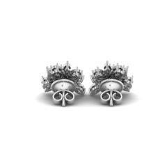 2.30 Ct SI/HI Marquise Pear Diamond Stud Earrings 18 Karat White Gold Jewelry