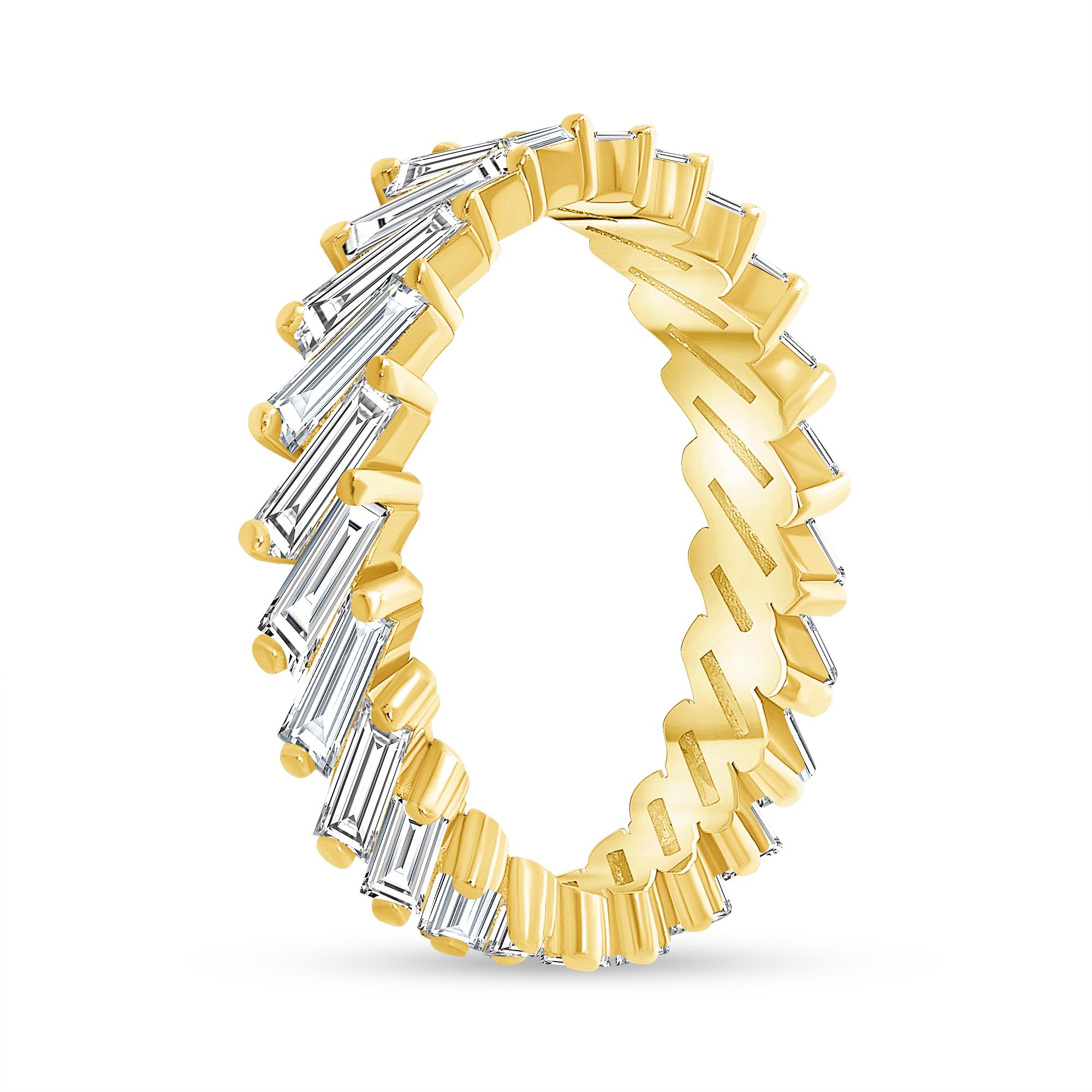 Im Angebot: 2,30 ct. Tw. Eternity-Ring mit Baguette-Diamant H, VS () 2