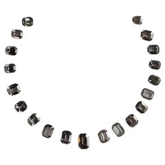 23.01 Carats Burma Grey Spinel Top Quality Natural Octagon Cut Stone Layout Gem