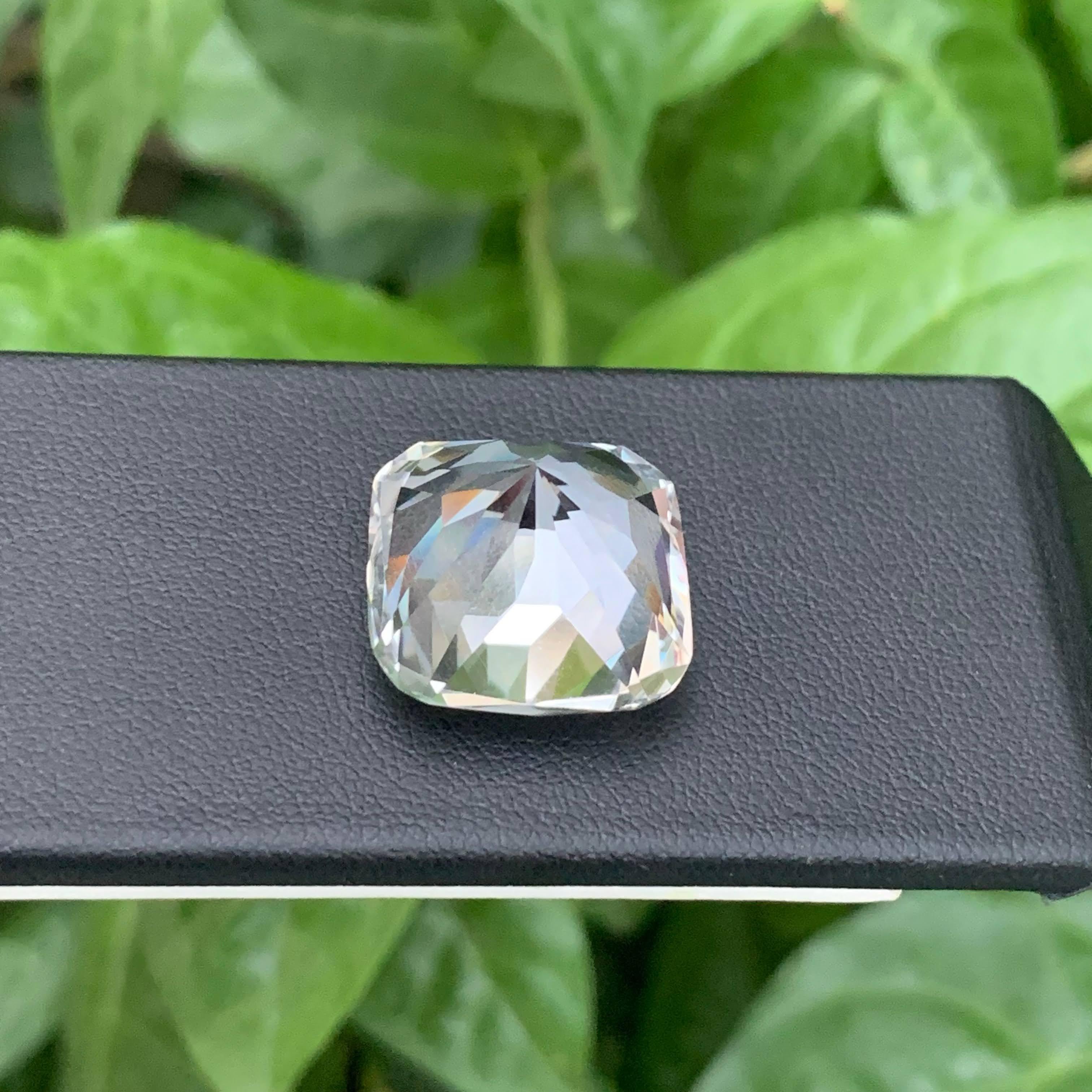 23,05 Karat Natürlicher Lose Facettierter Quarz Fancy Cushion Cut Pakistan Edelstein im Zustand „Neu“ im Angebot in Bangkok, TH