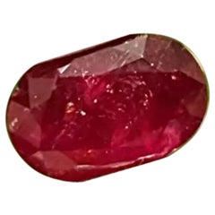 2.30cts Mozambique Blood Red Unheated Ruby Cut Stone 100% Natural Certified