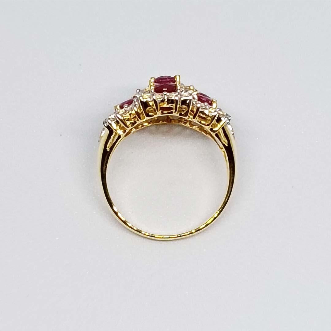 Anillo de rubí madagasca de 2,30cts. Plata de ley sobre chapado en oro de 18 quilates. en Nuevo estado para la venta en Bangkok, TH