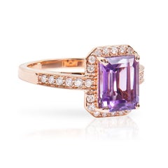 Sunita Nahata Amethyst 2.31 Karat. Fancy Ring aus 14KRG mit Diamant.