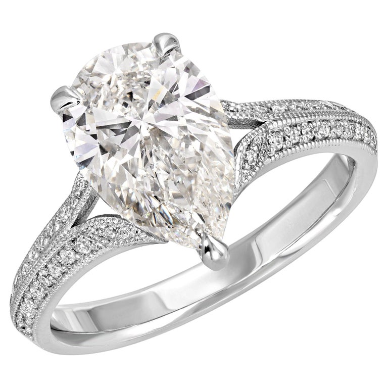 Bague Argent Massif Taille 58 Avec Pierre Turquoise (ou Turquénite) - Forme Poire, Style Ethnique