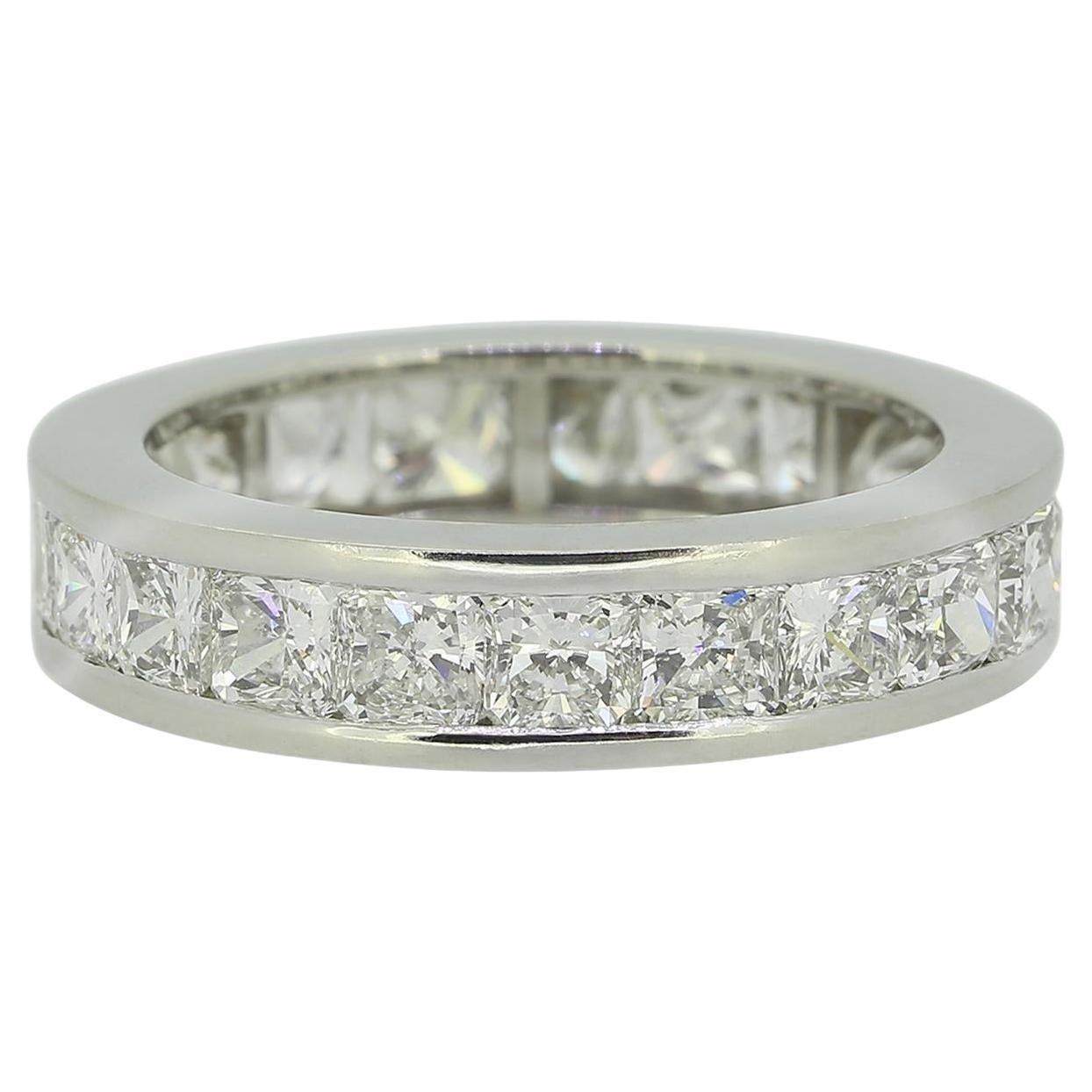 2.31 Carat Radiant Cut Diamond Eternity Ring