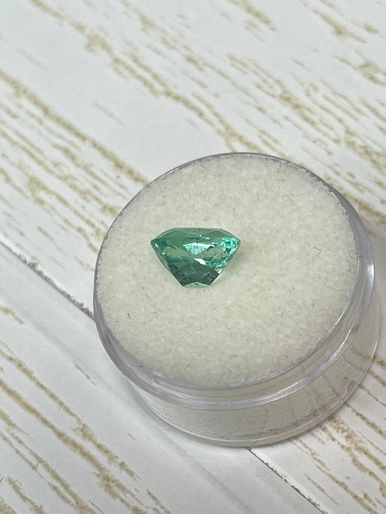 2.31 Carat Seafoam Green Colombian Emerald - Elongated Cushion Cut Genuine Gem For Sale 1