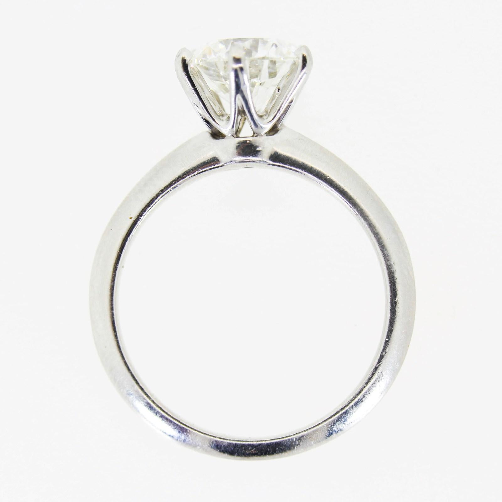 Modern 2.31 Carat Tiffany & Co. Diamond Engagement Ring