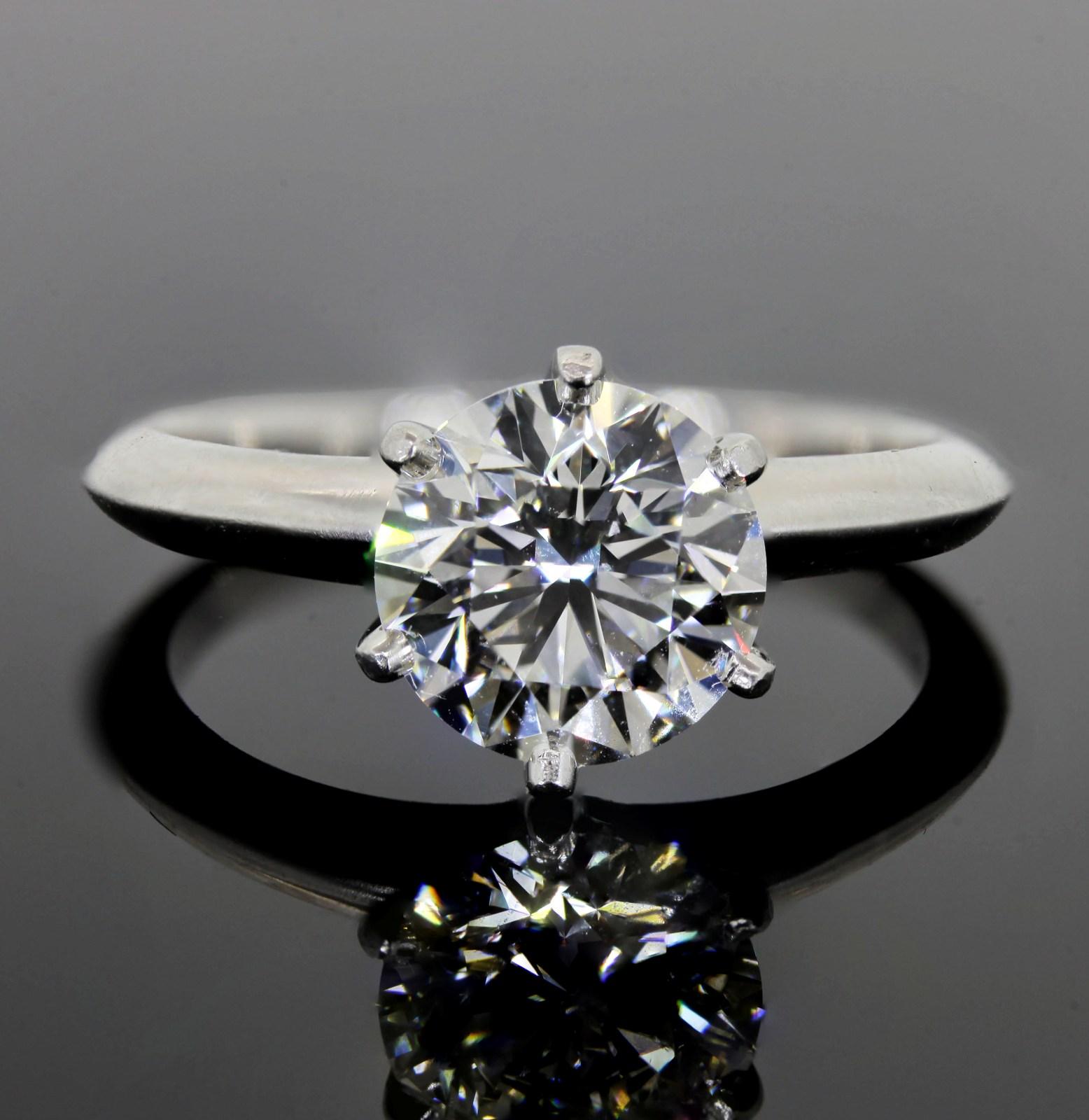 2.31 Carat Tiffany & Co. Diamond Engagement Ring In Good Condition In Beverly Hills, CA