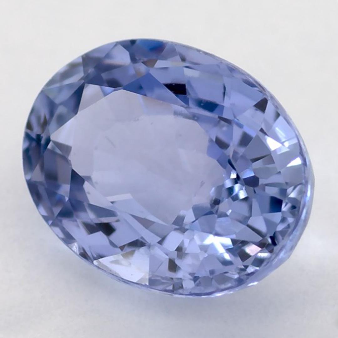 Taille ovale 2.31 Ct Blue Sapphire Oval Loose Gemstone (Saphir bleu ovale en vrac) en vente