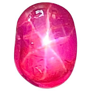2.31 Ct ICA Certificate Natural Star Ruby unheated Burma transparent Pinkish red
