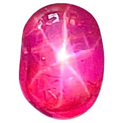 2.31 Ct ICA Certificate Natural Star Ruby unheated Burma transparent Pinkish red