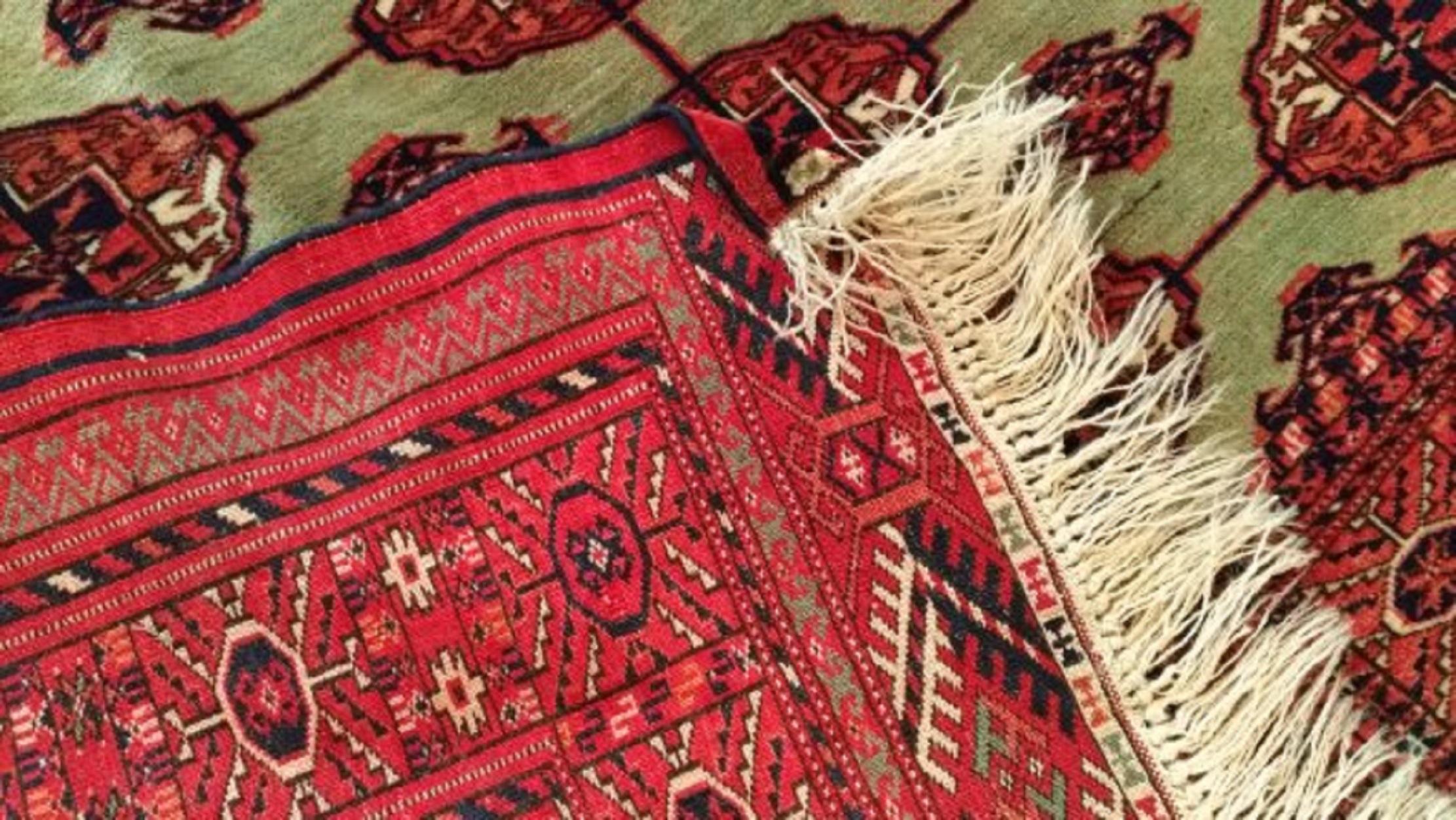 Mid-20th Century 231 - Exceptional Bukhara Carpet For Sale