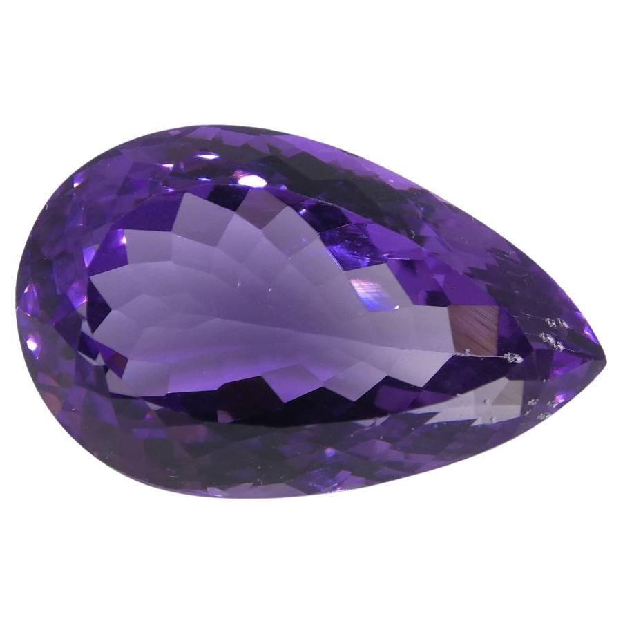 23.11 ct Pear Amethyst For Sale