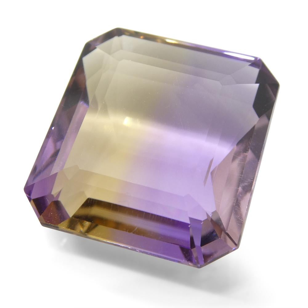 23.19 ct Square Ametrine In New Condition For Sale In Toronto, Ontario