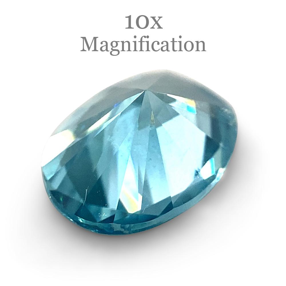 2.31ct Master Cut Oval Blue Zircon from Cambodia For Sale 5