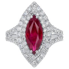 2.31ct Natural Ruby 18k White Gold Ring 2.31ct Natural Ruby 18k White Gold Ring