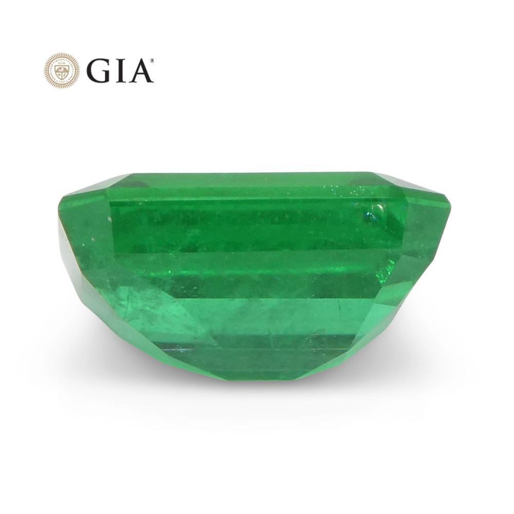 2.31ct Octagonal/Emerald Cut Green Emerald GIA Certified Zambia For Sale 6