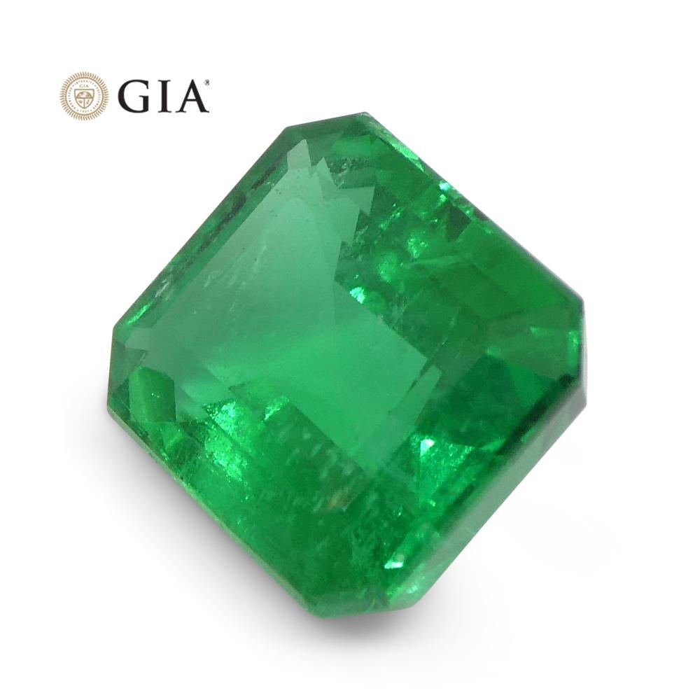 2.31ct Octagonal/Emerald Cut Green Emerald GIA Certified Zambia For Sale 9