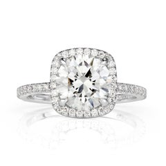 2.31ct Round Brilliant Cut Diamond Engagement Ring