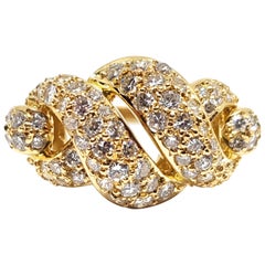 2.32 Carat 18 Karat Yellow Gold Diamond Ring