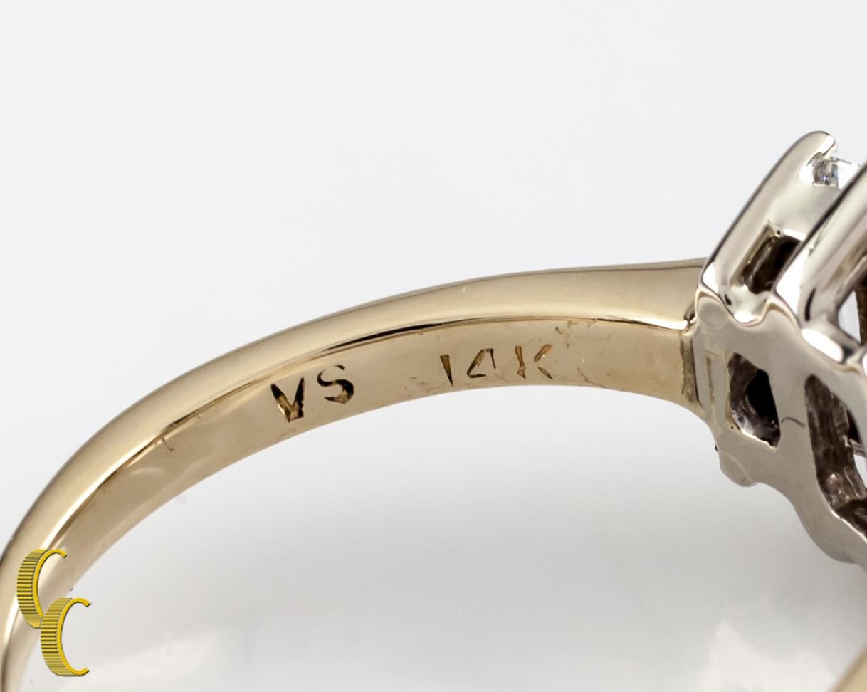 Women's 2.32 Carat Emerald Cut Diamond 14 Karat Yellow Gold Three-Stone Engagement Ring