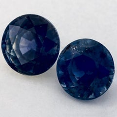 2.32 Ct Blue Sapphire Round Loose Gemstone