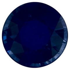 2.32 Ct Blue Sapphire Round Loose Gemstone