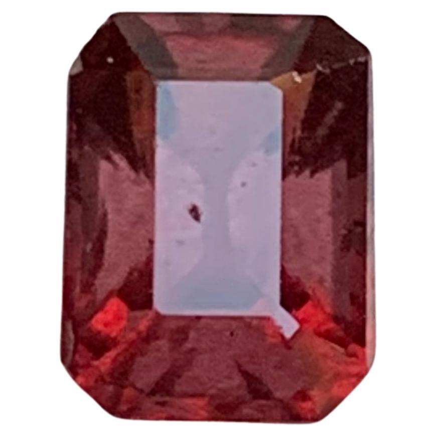 2.32 Ct Deep Brownish Red Color Change Pyrope Garnet Emerald Cut Loose Gemstone