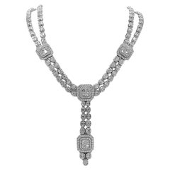 23.21 Carat Diamond White Gold Necklace