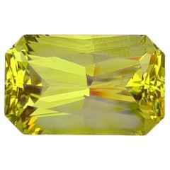 23.25 Carat Natural Loose Lemon Color Citrine Stone Fancy Cut African Gemstone