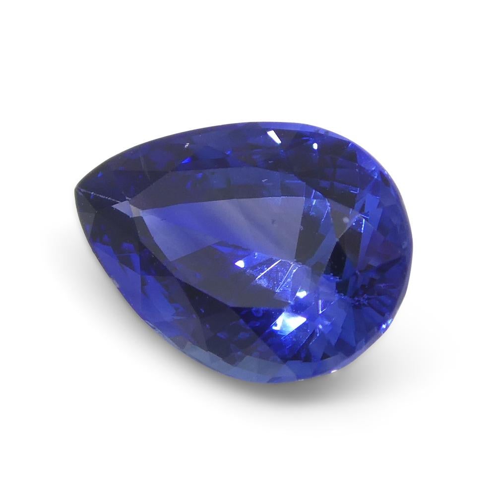 2.32ct Pear Blue Sapphire GIA Certified Sri Lanka For Sale 8