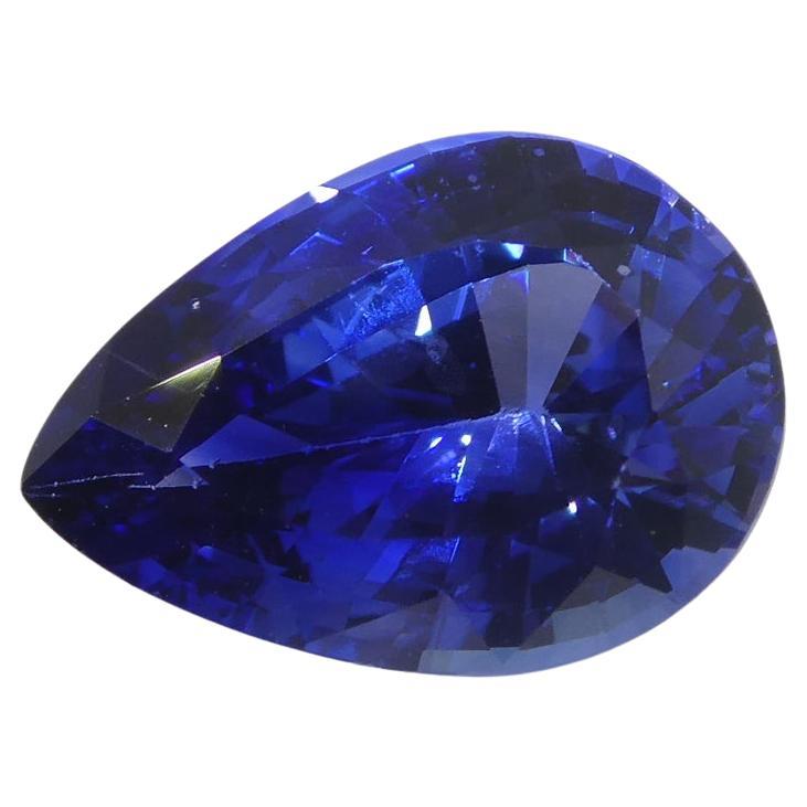 2.32ct Pear Blue Sapphire GIA Certified Sri Lanka For Sale