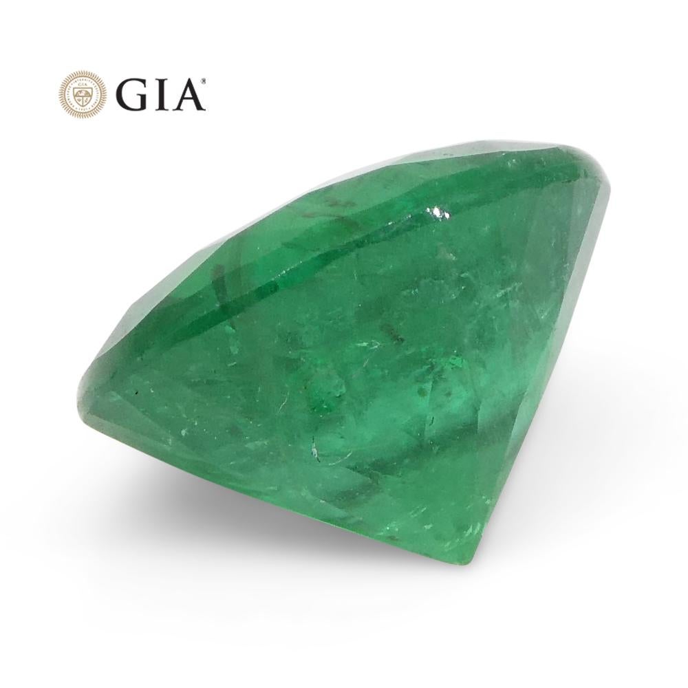 2.32 Carat Round Vivid Green Emerald Gia Certified Brazil For Sale 9