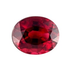 2.32ct Vivid Purple Pink Rhodolite Garnet Oval Cut Rare Loose Gem VVS