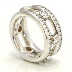 2.33 Carat 18 Karat White Gold Diamond Eternity Band Ring