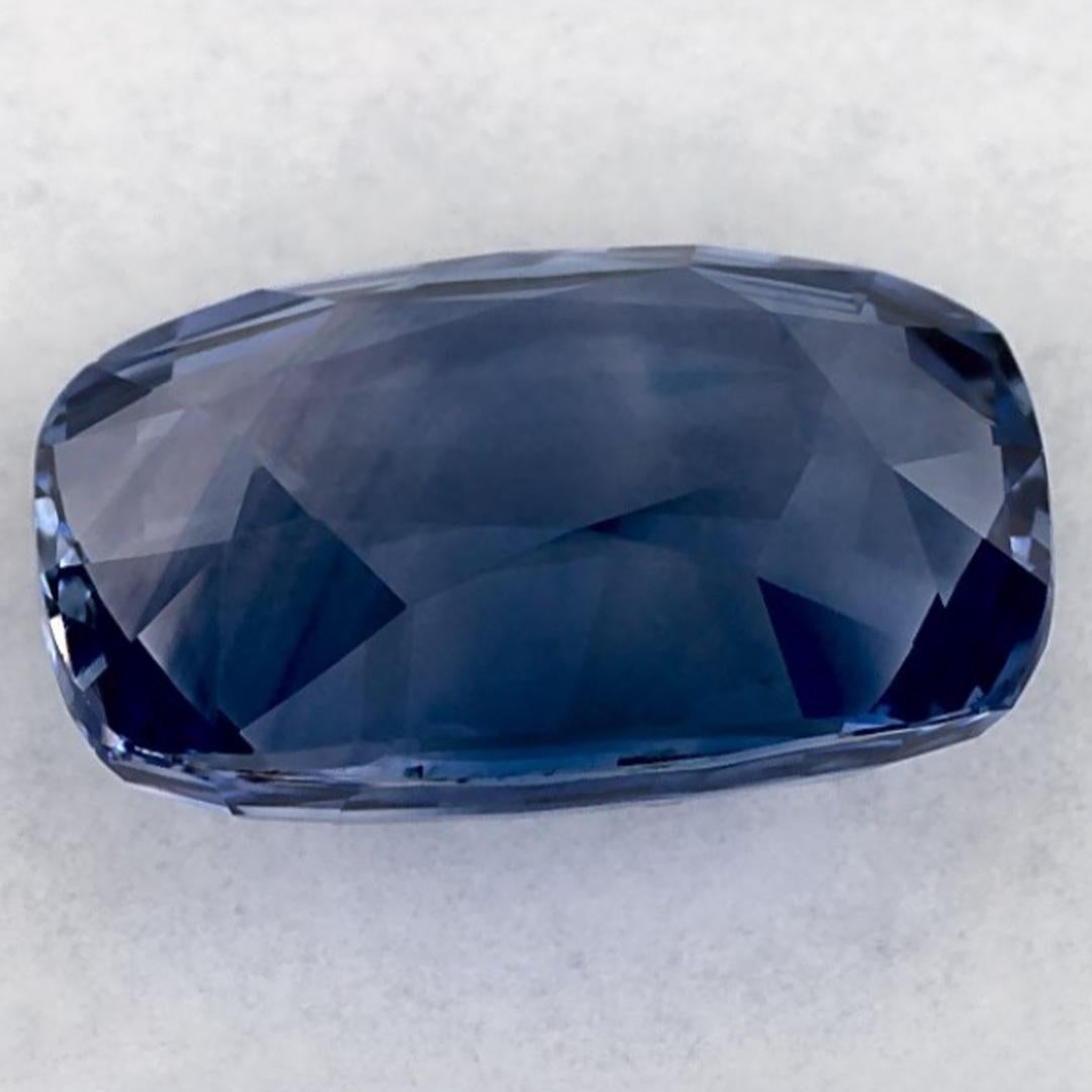 2.33 Karat blauer Saphir Cushion zertifiziert loser Edelstein im Zustand „Neu“ im Angebot in Fort Lee, NJ