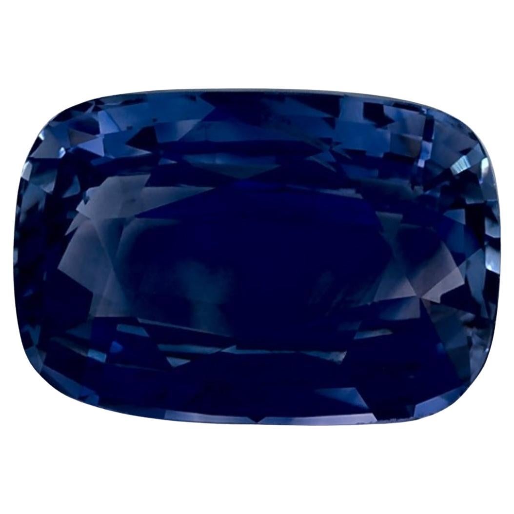 2.33 Karat blauer Saphir Cushion zertifiziert loser Edelstein im Angebot