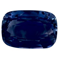 2.33 Karat blauer Saphir Cushion zertifiziert loser Edelstein