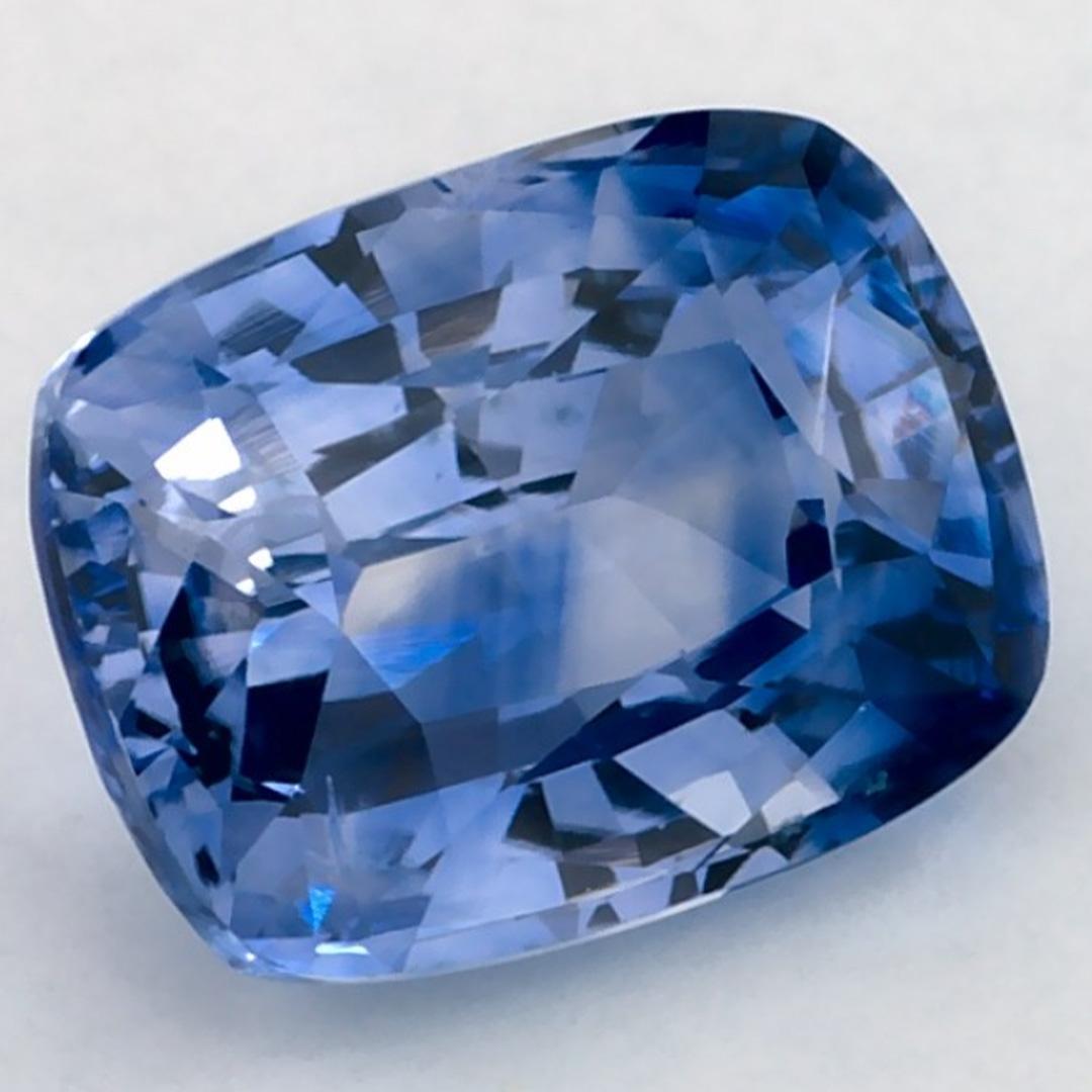 2.33 Karat Blauer Saphir Cushion Loser Edelstein (Kissenschliff) im Angebot