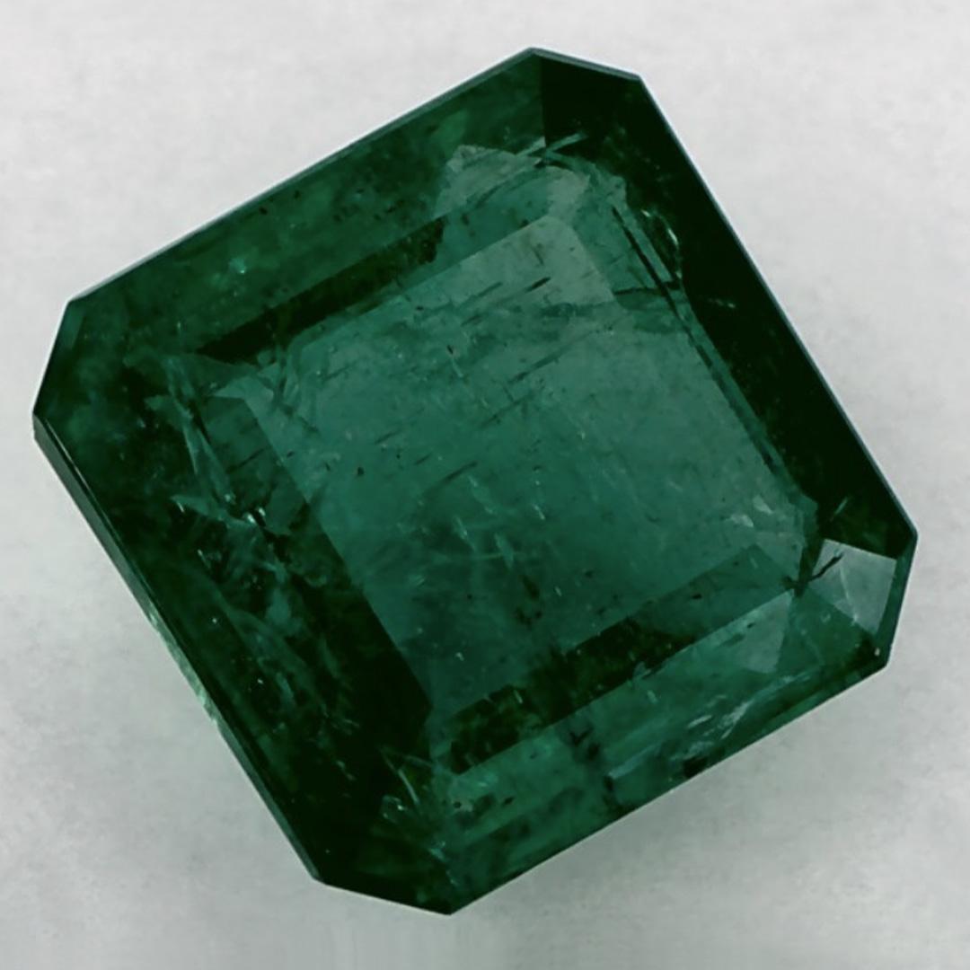 Taille Asscher 2.33 Ct Emerald Asscher Loose Gemstone en vente