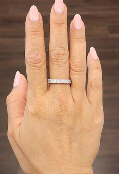 2.33 ct Emerald Cut Eternity Ring