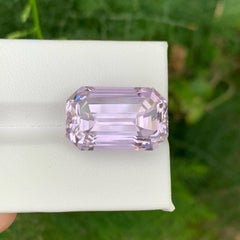 23.30 Carat Natural Loose Pink Kunzite Stone Emerald Cut Afghan Gemstone