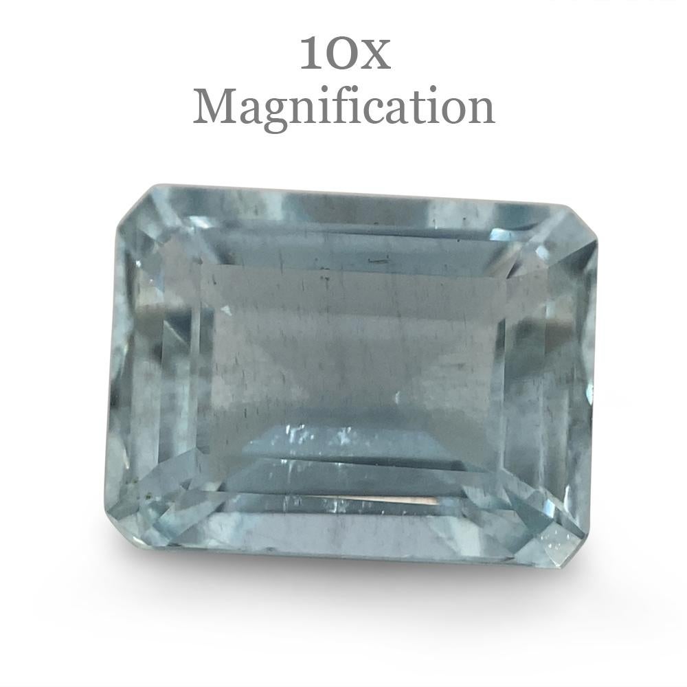 2.33ct Emerald Cut Aquamarine For Sale 6
