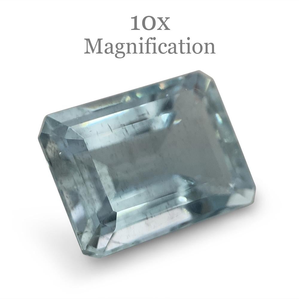 2.33ct Emerald Cut Aquamarine For Sale 7