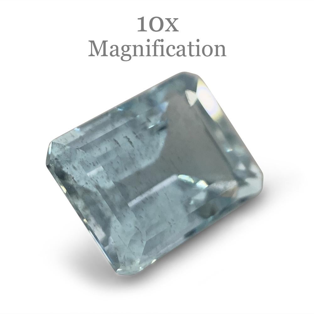 2.33ct Emerald Cut Aquamarine For Sale 8
