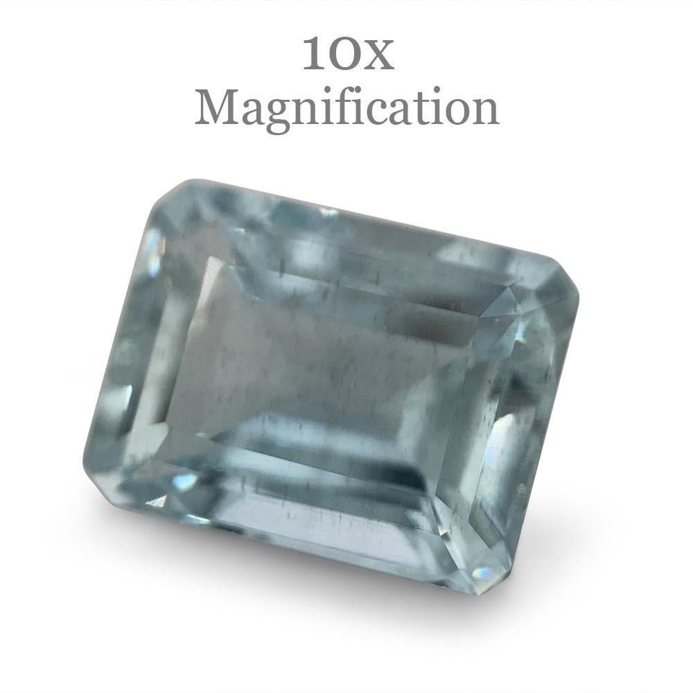 2.33ct Emerald Cut Aquamarine For Sale 9