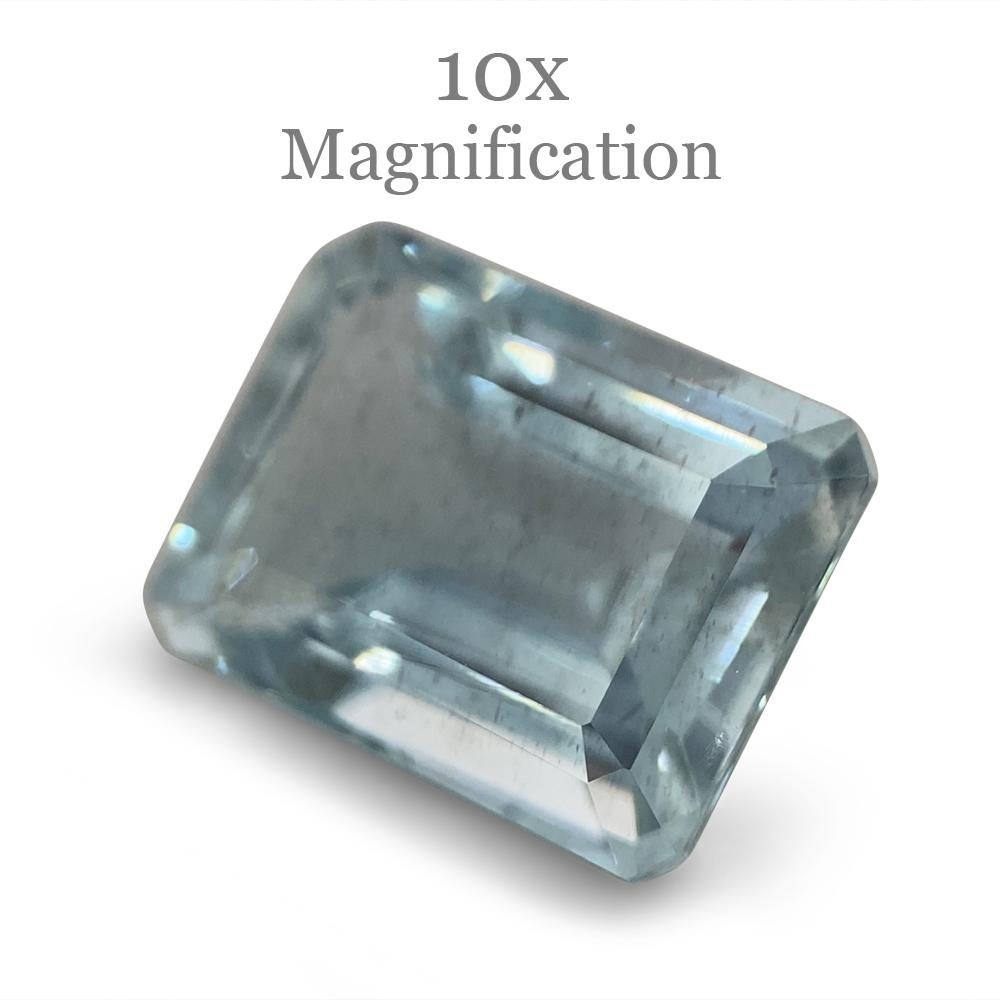 2.33ct Emerald Cut Aquamarine For Sale 10