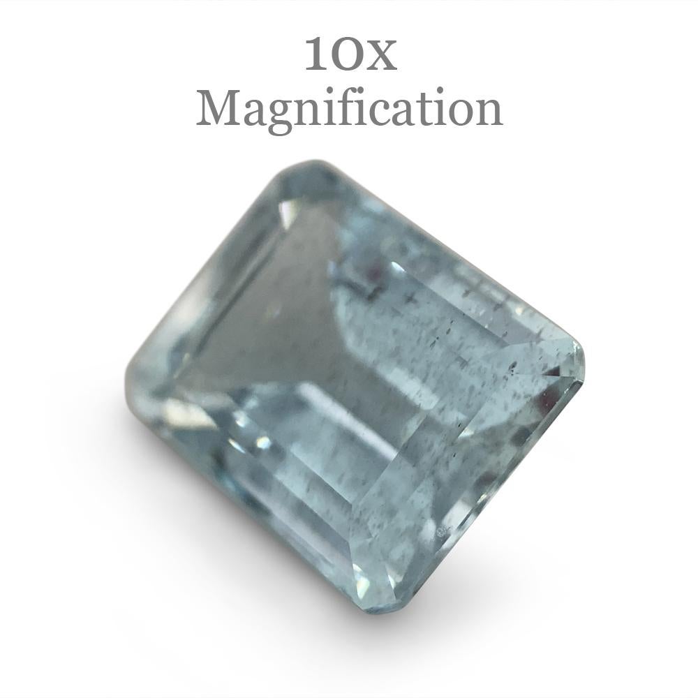 2.33ct Emerald Cut Aquamarine For Sale 11