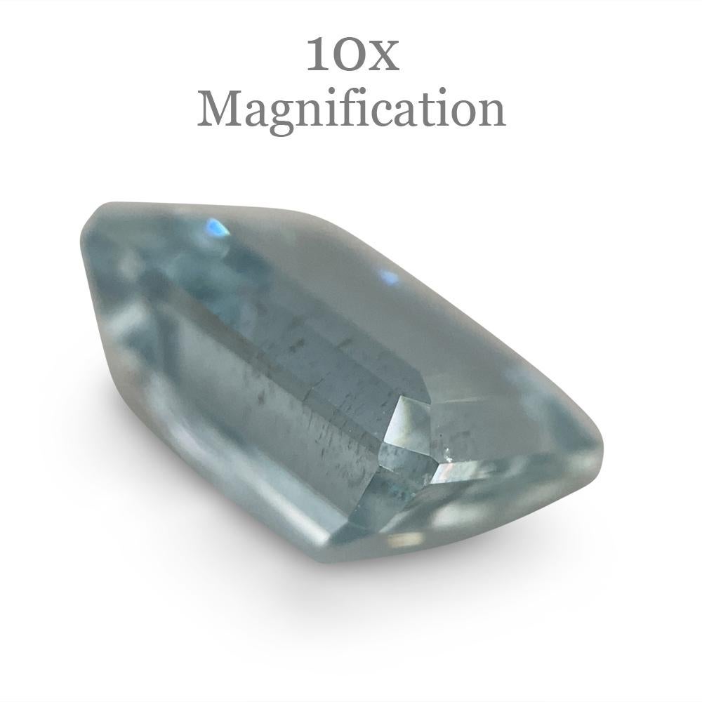 Women's or Men's 2.33ct Emerald Cut Aquamarine For Sale