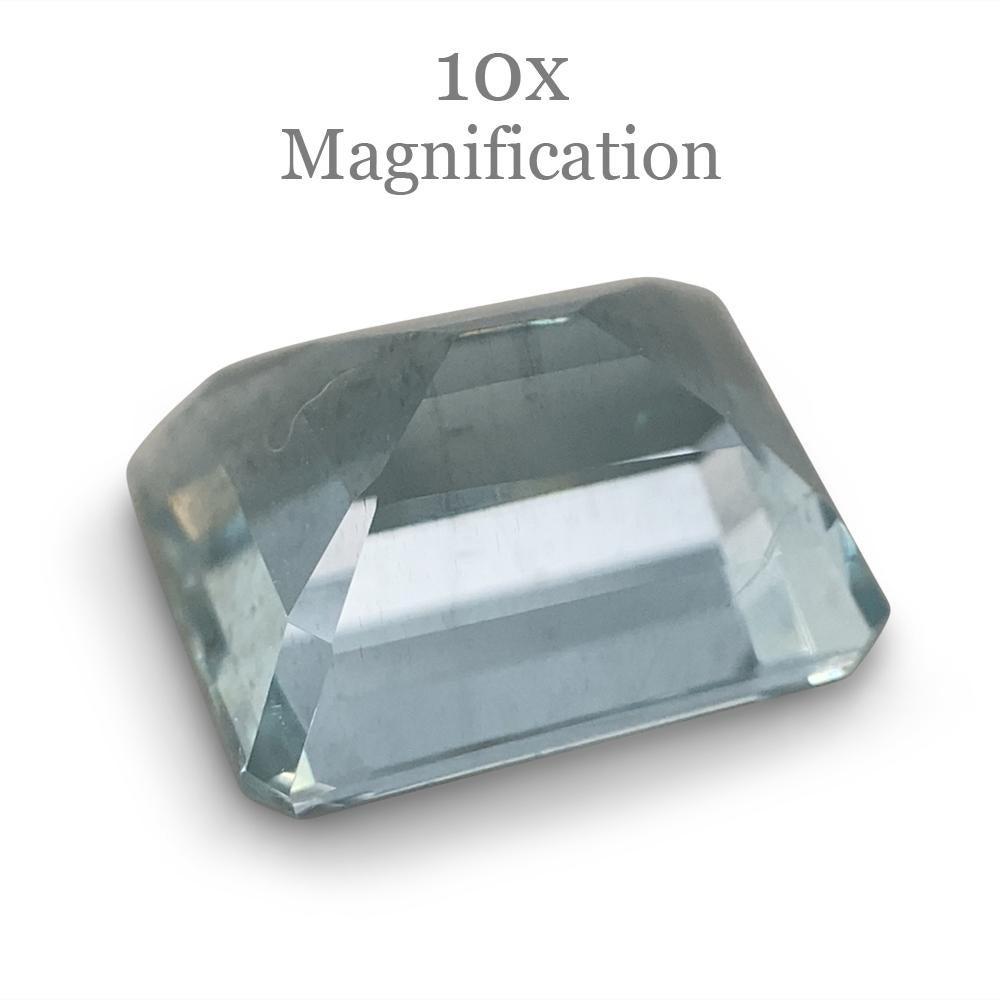 2.33ct Emerald Cut Aquamarine For Sale 4